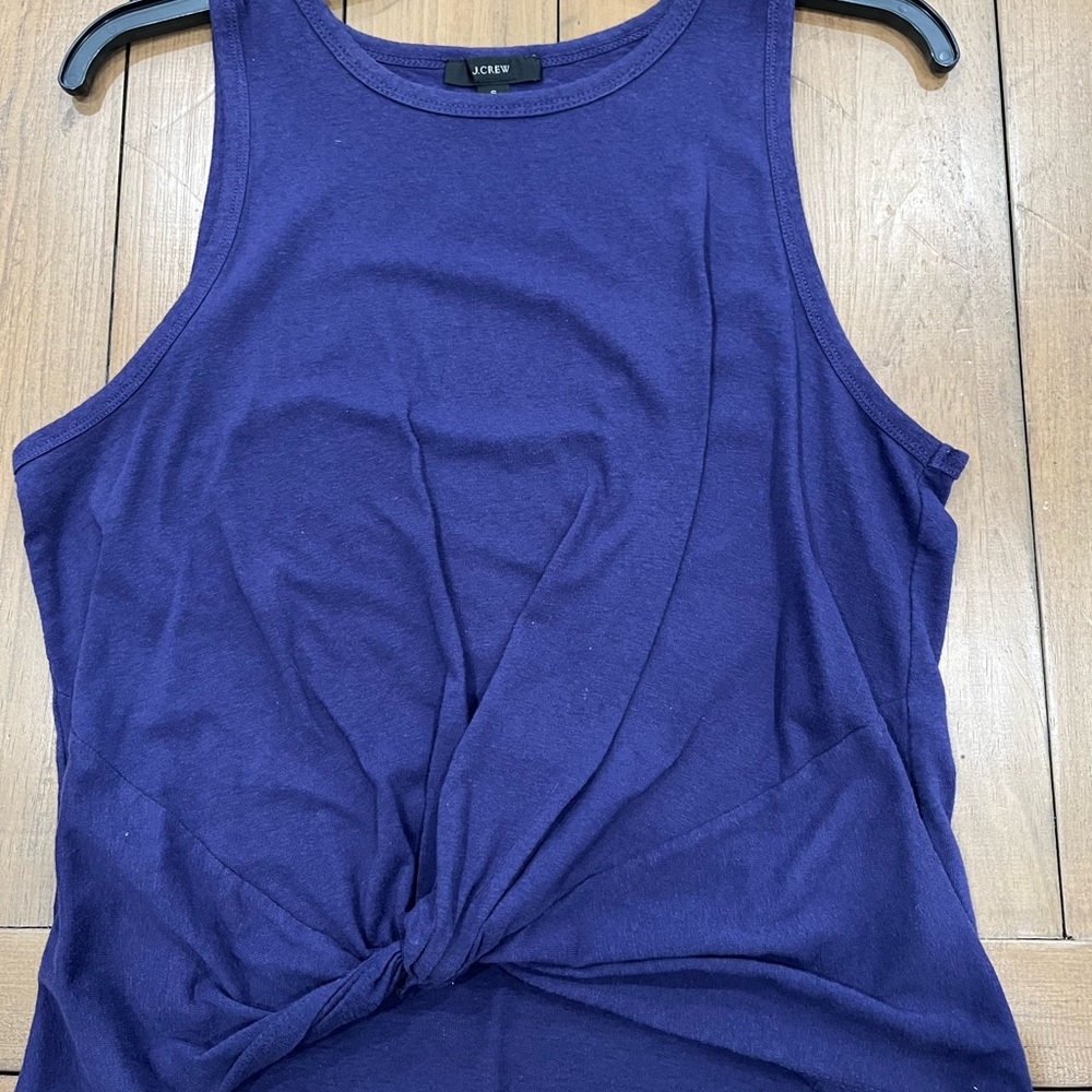 J. Crew Women's Knot Front Tank Top Purple Size Small